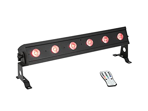 EUROLITE AKKU Bar-6 Entry QCL RGBW Leiste | Akku-Lichteffektleiste mit RGBW-LEDs und IR-Fernbedienung