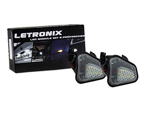 LETRONIX SMD LED Umfeldbeleuchtung Ausstiegsbeleuchtung Module CC 2012-2016 / EOS vor Facelift 2009-2011 / Passat B7 Typ 3C 2010-2014 / Passat CC 2008-2012 / Scirocco Typ 13 2008-2017