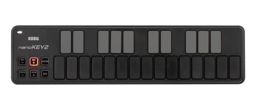 KORG nanoKEY2, USB-MIDI-Keyboard mit 25 Tasten, Schwarz
