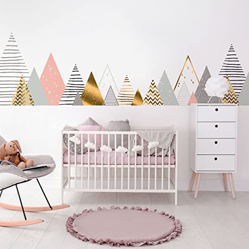 Ambiance Wandaufkleber für Kinder – Dekoration Babyzimmer – selbstklebend, riesiger Wandaufkleber Kalinka – 90 x 155 cm