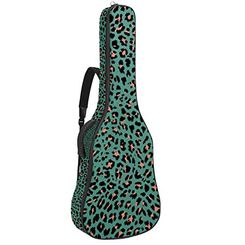 Gitarren-Gigbag, wasserdicht, Reißverschluss, weicher Gitarren-Rucksack, Bass, Akustik- und klassische Folk-E-Gitarrentasche, dichter Panther