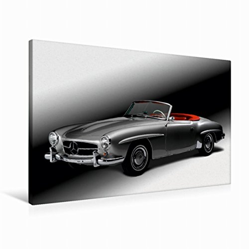 Premium Textil-Leinwand 45 x 30 cm Quer-Format Mercedes Benz 190 SL - Bj. 1954 | Wandbild, HD-Bild auf Keilrahmen, Fertigbild auf hochwertigem Vlies, Leinwanddruck von Wolf Kloss