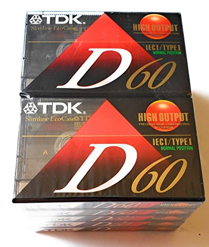 TDK D60 60 Minute Audio Tape (10 Stück)