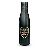 Arsenal Thermoflasche aus Edelstahl, 500 ml, Schwarz