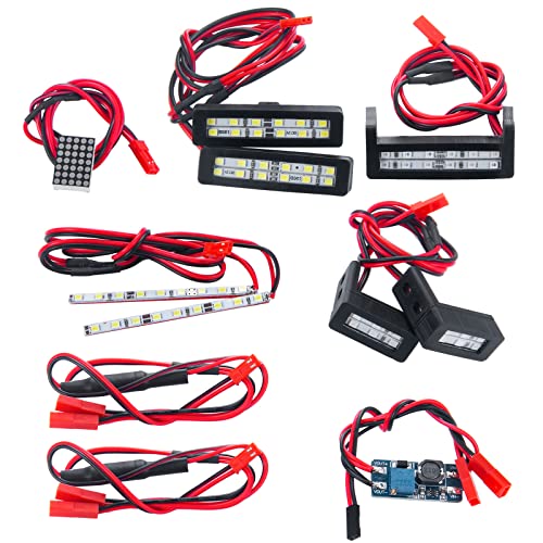 AXspeed RC LED Light 1/7 Front + Rear + Tail Light Set for ARRMA LIMITLESS F1 Upgrade Parts