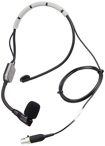 Shure SM35-XLR Performance Headset-Kondensatormikrofon, inkl. Windschutz mit Snap-Fit Halterung und Inline-XLR-Vorverstärker