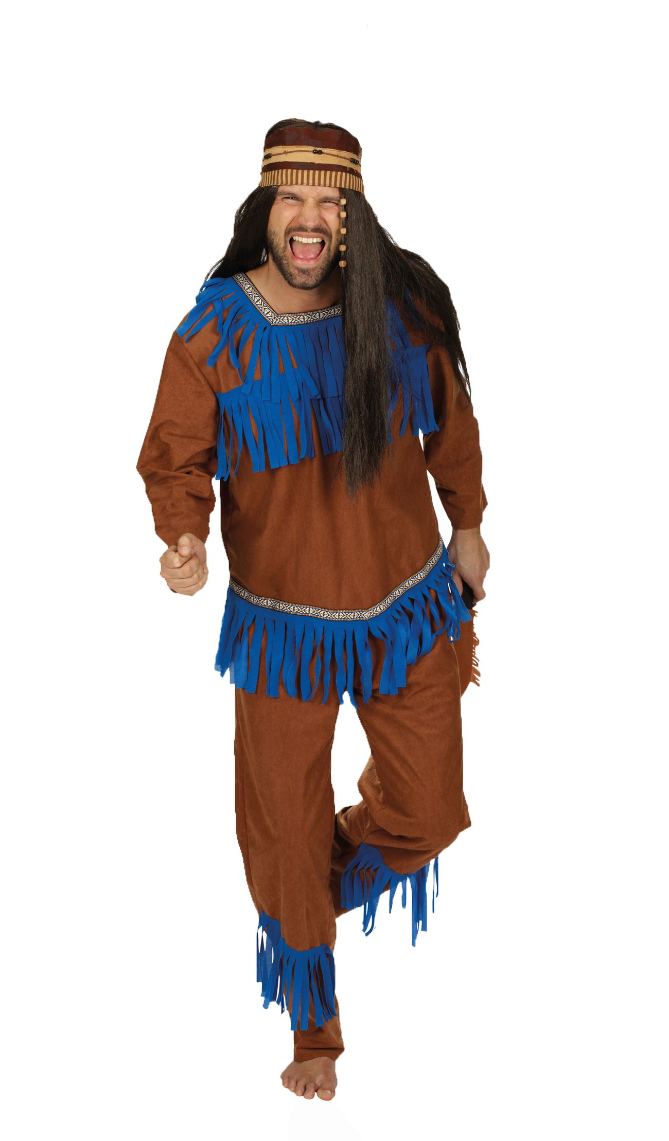Andrea-Moden Andrea Moden - Kostüm Apache, Jacke und Hose mit Zierborte, Indianer, Mottoparty, Karneval