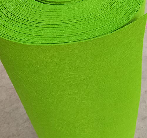 Filz Stoffe 3mm dicker Filz Stoff, Filzstoff Bastelfilz Farbig Filz Blätter Vliesstoff 100 x 100 cm Kinder DIY Zubehör zum Handwerk Nähen Projekte(Color:green)