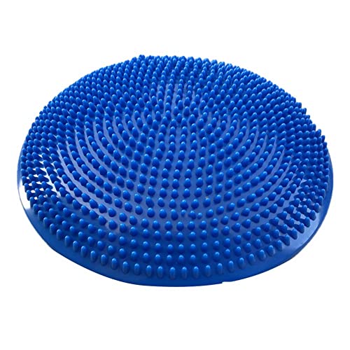 RIVNN Yogakugeln Massageauflage Aufblasbares Balancekissen Scheibenmatte FitnessüBungstrainingsball Rehabilitationsauflage Blau