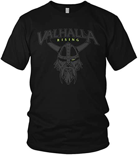 Valhalla Rising Wikinger Odin Krieger Walhalla Vikings Nordmann - Herren T-Shirt und Männer Tshirt, Größe:M, Farbe:Schwarz