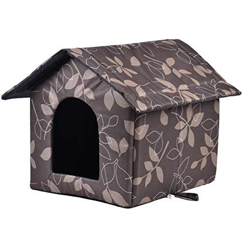 Bexdug Haustierhaus, Katzenhaus, Katzenhaus für Outdoor-Winterfest, Outdoor Cat House Wetterfestes, wasserdichtes Outdoor-Katzenhaus für kleine Hunde