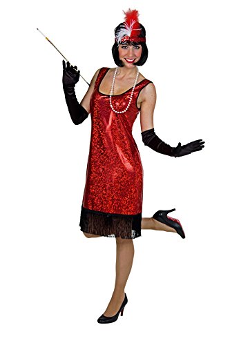 Festartikel Müller Damen Kostüm 20er Jahre Charleston rot Karneval Fasching Gr.42/44