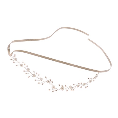 Handmade Crystal Pattern Bridal Headband Tiara, Slivery, as described