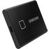 Samsung Portable T7 Touch 2TB Externe SSD USB 3.2 Gen 2 Schwarz PC/Mac, Fingerabdruckscanner, 256-Bi