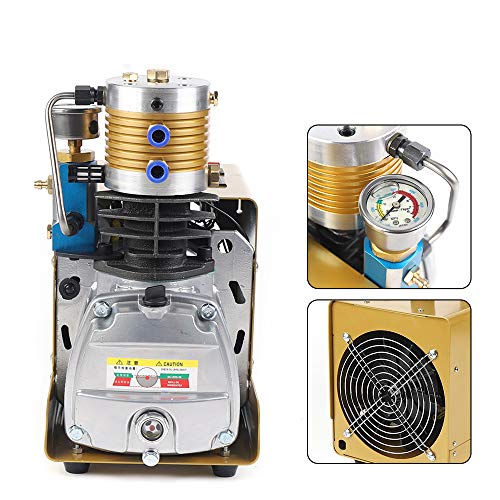 Hochdruck Luftkompressor Elektrische Kompressor 30MPA 4500PSI 1800W Elektrische Hochdruck PCP Luftpumpe + Öl-Wasser-Abscheider, 130L / Min