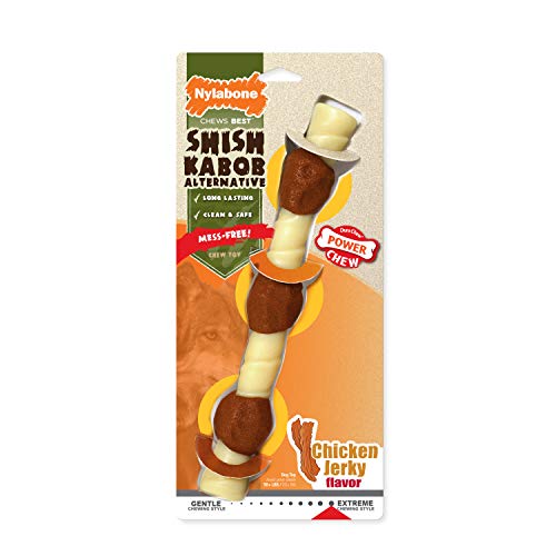 Nylabone Power Chew Shish Kabob Alternative Nylon Kauspielzeug Shish Kabob Huhn XL/Souper (1 Stück)