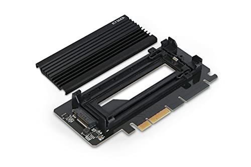 ICY Dock EZConvert Ex Pro MB987M2P-2B - Speicher-Controller mit Kühlkörper - M.2 - M.2 NVMe Card - Low-Profile - PCIe 3.0 x4 - Schwarz (MB987M2P-2B)