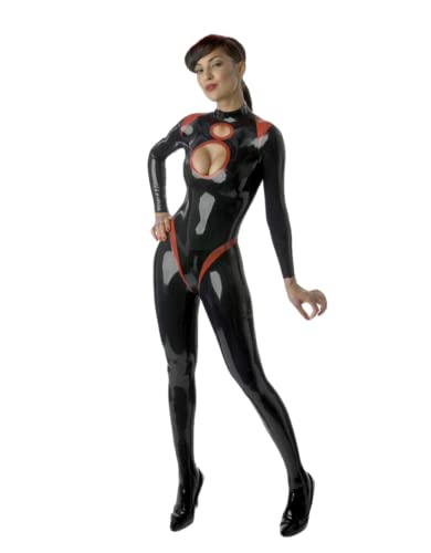 Larex Catsuit Naturlatex Kleidung Sexy Latex Body One Piece Wrap
