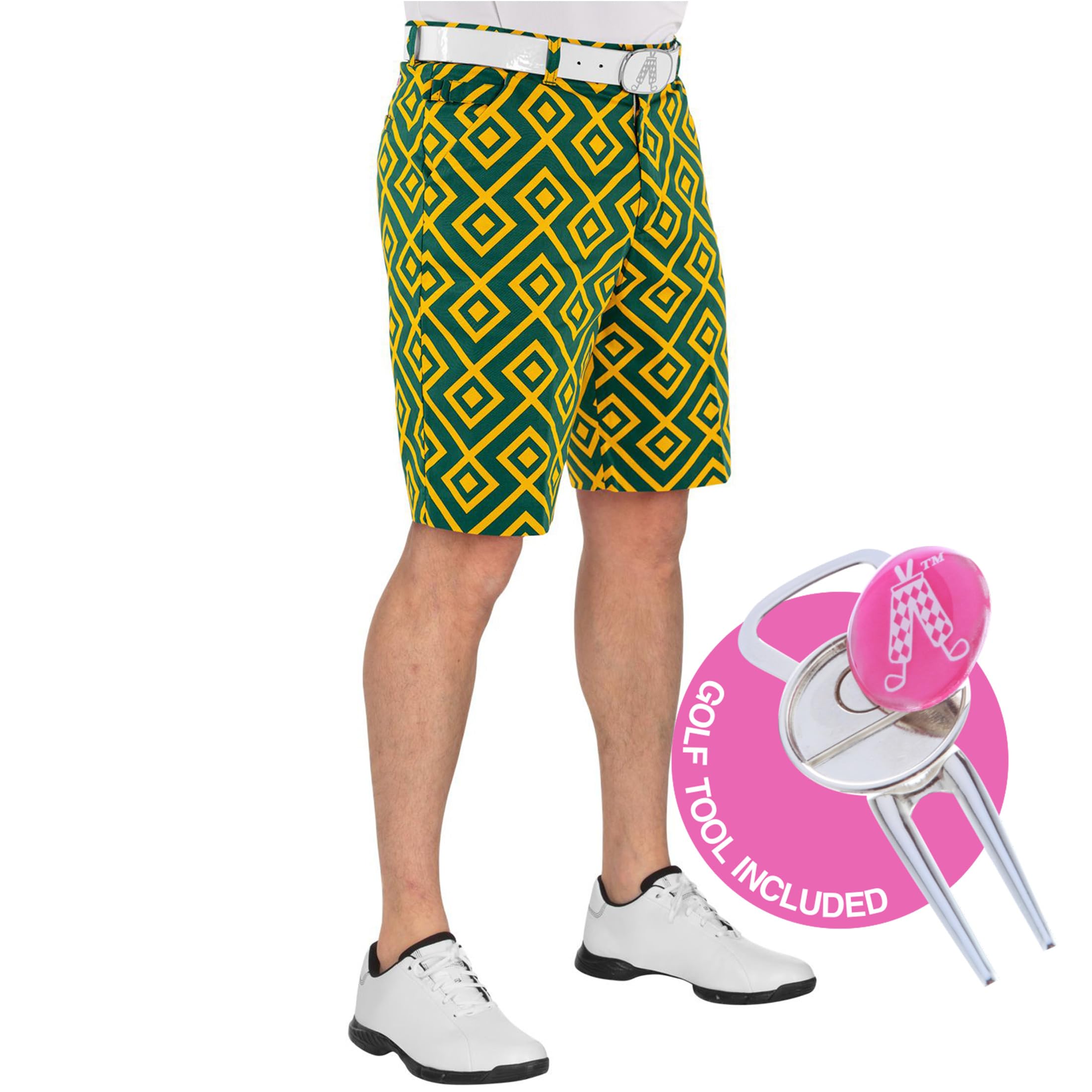 Royal & Awesome Golfshorts für Herren, Golf-Shorts, lustige Golfshorts für Herren, Kleider-Shorts, maßgeschneiderte Herren-Shorts, Amazeballs, 54