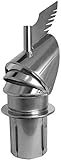 ROTOWENT DRAGON PT zum Einstecken - Selbst Drehend Schornsteinaufsatz Kaminaufsatz | Chrome | 150 200mm (200mm)