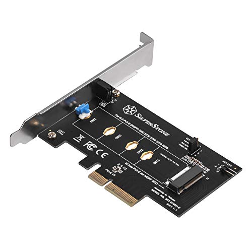 SilverStone Technology SST-ECM21-E - PCI-E Erweiterungskarte PCI-E x4 zu M.2 (NGFF), schraubenloses Design, unterstützt PCI-E Gen. 4 71151
