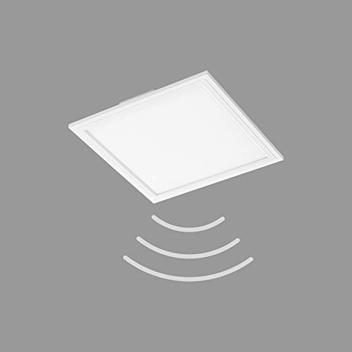 Telefunken - LED Deckenleuchte inkl. Bewegungsmelder, LED Panel mit Tageslichtsensor, Deckenlampe 13 Watt, 1300 Lumen, 4000 Kelvin, Weiß, 295x295x49mm (LxBxH), 308606TF