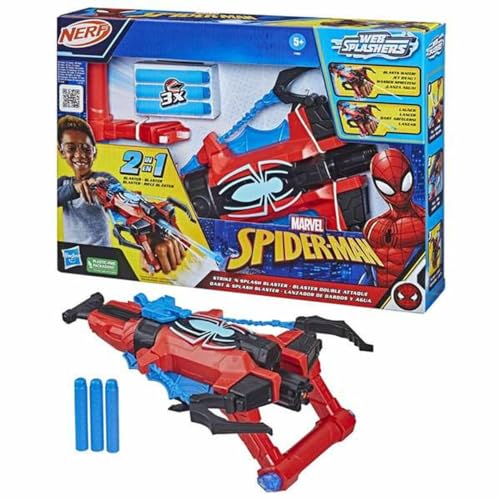 Hasbro Marvel, Blaster Strike 'N Splash von Spider-Man, Superhelden-Spielzeug, ab 5 Jahren, Blaster Nerf von Spider-Man, Soaker-Funktion