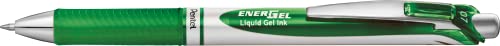 Pentel BL77-D Gel-Tintenroller EnerGel mit Druckmechanik 0,35 mm, 12 Stück, grün