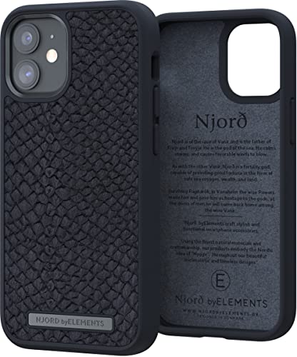 Njorð byELEMENTS - Hintere Abdeckung für Mobiltelefon - kompatibel mit MagSafe - salmon leather - vindur - für Apple iPhone 12 mini