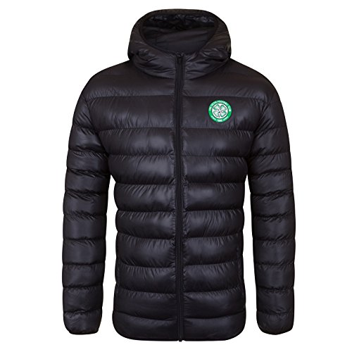 Celtic FC - Herren Winter-Steppjacke mit Kapuze - Offizielles Merchandise - Geschenk für Fußballfans - 3XL