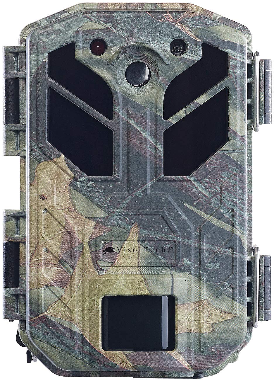 VisorTech Wildcameras: 4K-Wildkamera mit Bewegungssensor, Nachtsicht, Farb-Display, IP66 (Wildkamera mit Bewegungsmelder, Nachtkameras, Überwachungscamera)