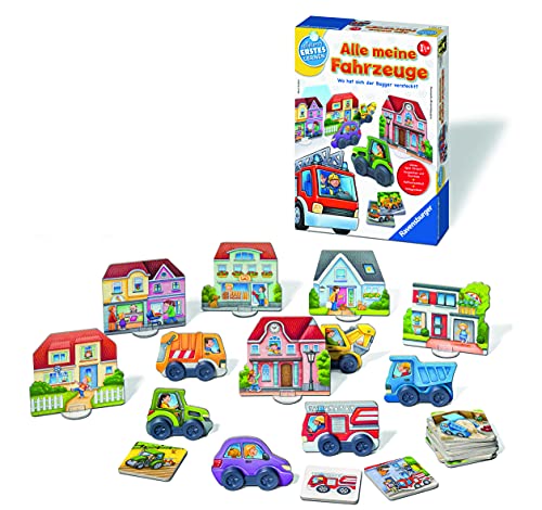 Ravensburger 24722 - Alle meine Fahrzeuge - Lernspiel für die ganz Kleinen - Zuordnungsspiel für Kinder ab 2 Jahren, Spielend erstes Lernen für 1-3 Spieler
