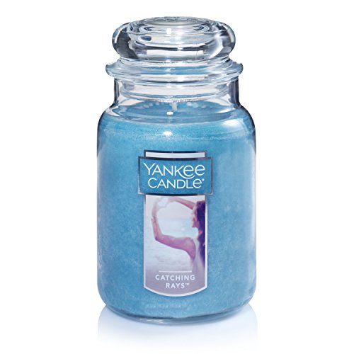 Yankee Candle Duftkerze im Glas, groß, 2 Dochte Catching Rays Large Jar blau