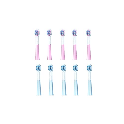 Shenghao Yige Store CHildren Zahnbürstenkopf, passend für S300 Ultraschall-elektrische Zahnbürste, passend für elektrische Zahnbürsten (Farbe: 5 rosa 5 blau)