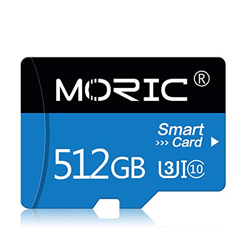 Micro-SD-Karte mit Adapter, 512 GB, High-Speed, Micro-SD-Karte, Klasse 10, Speicherkarte für Handy, Tablet