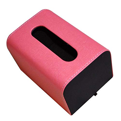 ZXGQF Tissue Box Pu Wasserdicht Rosa Rechteckigen Papierhandtuchhalter Für Zuhause BüroAuto Dekoration Tissue Box Inhaber