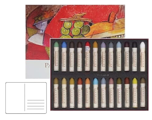 Sennelier Pastels Oil 24 Farben Stillleben - Künstlerische Qualität (Frankreich Import) Made in France