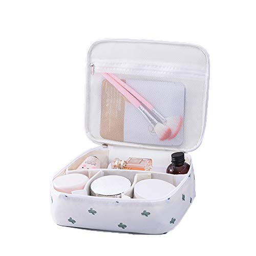 Multifunctional Cosmetic Bag Cosmetic Case, Portable Travel Cosmetic Bag Storage Bag,Women's Hand Wash Bag (24.5 * 21 * 9cm,D)