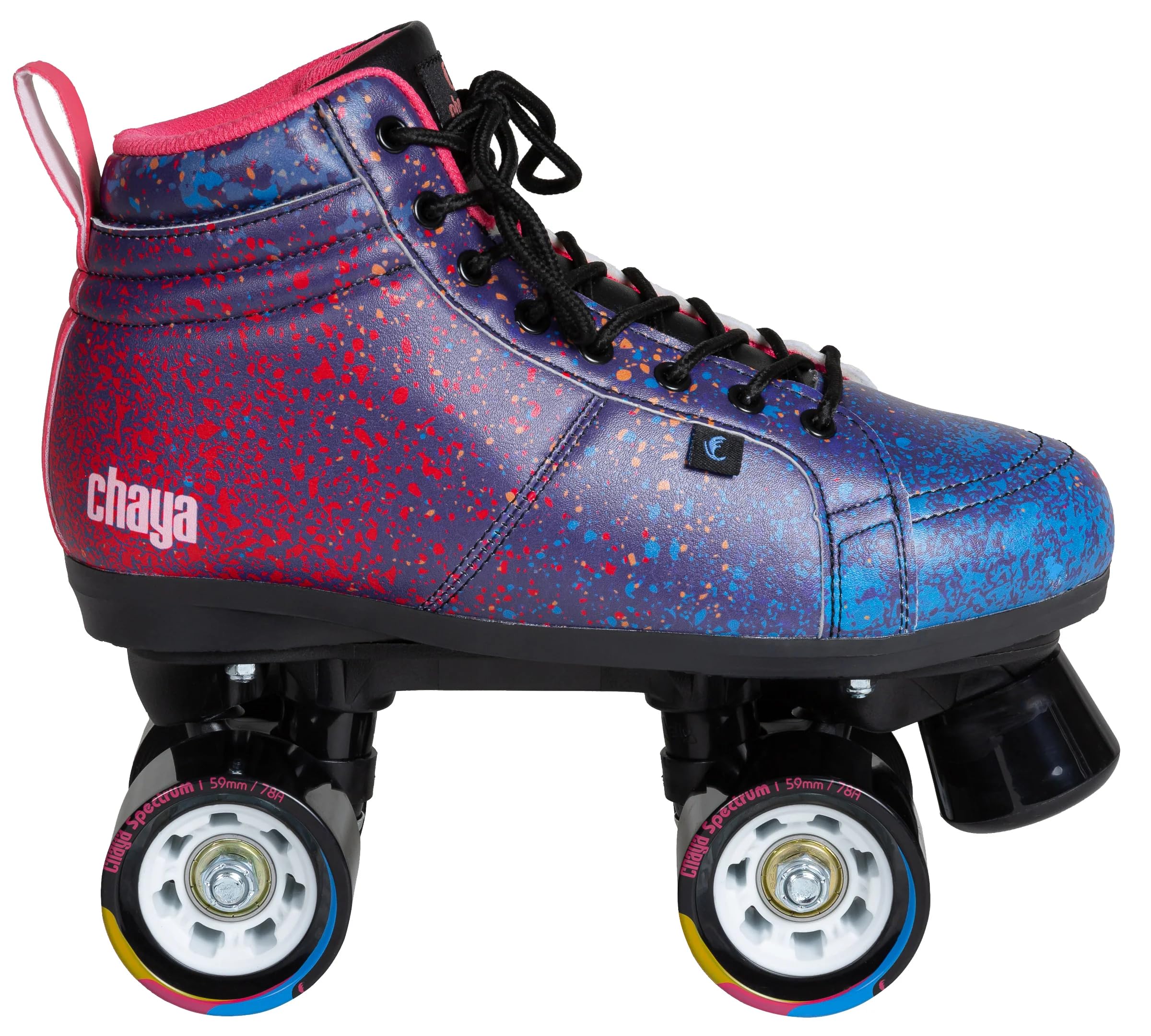 Chaya Roller Skates Airbrush, Unisex für Herren und Damen in Blau, 59mm/78A Rollen, ABEC 7 Kugellager, Art. nr.: 810671
