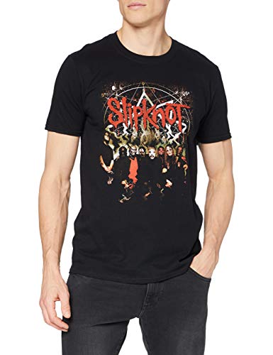 Slipknot Herren T-Shirt Waves, Schwarz (Black), XXL