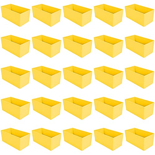 Kunststoff-Einsatzkasten 90 mm hoch, gelb, 198x99(LxB), für Schubladen ab 90 bis 100 mm Blendenhöhe, 1 VE = 25 St.