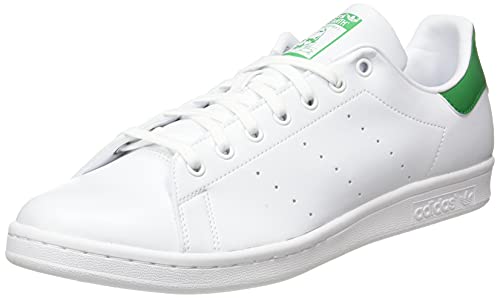 adidas Herren Stan Smith Sneaker, Cloud White/Cloud White/Green, 47 1/3 EU