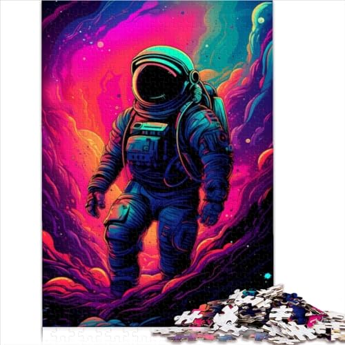 Astronaut Nebula Walk Jigsaw Puzzles for 1000 Piece Jigsaws for Adults Puzzle Wood Jigsaw Great Gift for Adults Difficult Hard Jigsaw Puzzles 1000pcs（50x75cm）