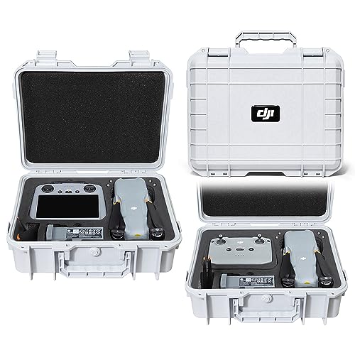Fenmaru AIR 3 Tasche wasserdichte Hardshell Aufbewahrungs Koffer für DJI AIR 3 Zubehör,Kompatibel DJI RC2/ RC-N2 Kontrolleure (Grey)