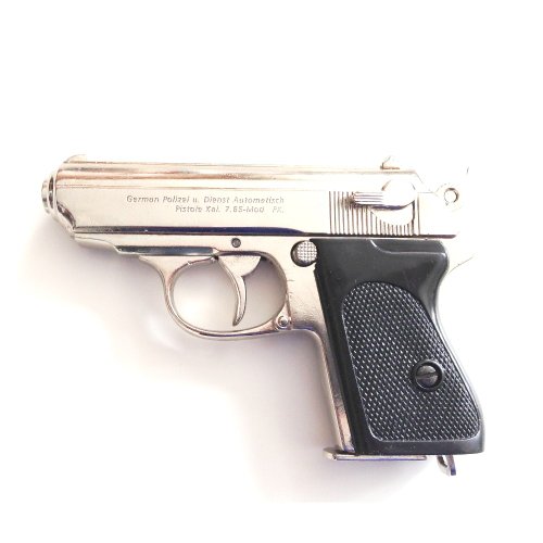 Pistole Walther PPK silber (Deko Waffe)