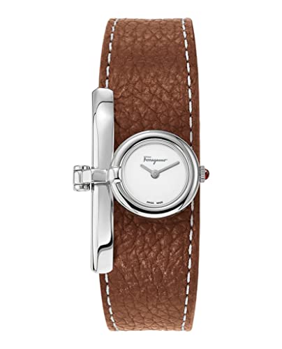 Salvatore Ferragamo Charm SFNK00120 Damen-Armbanduhr mit weißem Zifferblatt, Weiß