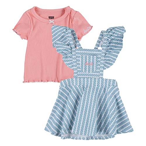 Levi's Kids 2pc tee and skirtall set Baby Mädchen Pfirsich N Creme 12 Monate