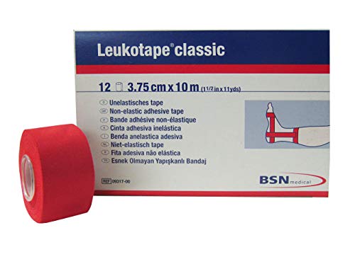 BSN medical Leukotape classic, Tapeverband 3,75cm x 10m, 12 Rollen rot