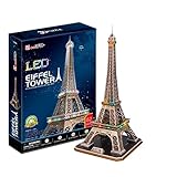 CubicFun l091h - 3D Puzzle Die Eiffelturm mit LED Paris Frankreich