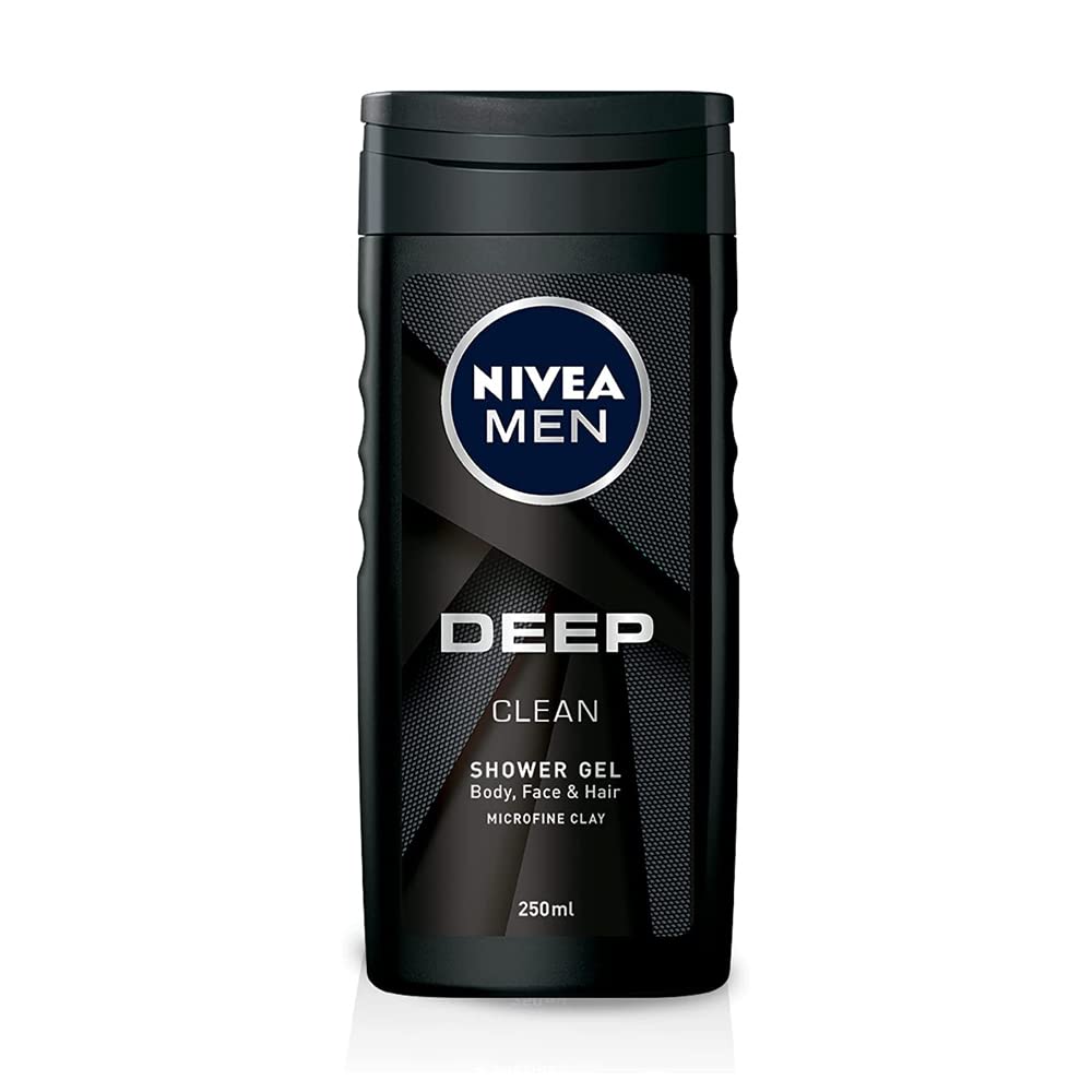 6er Pack - Nivea Duschgel Men - Deep Clean - sorgt für eine hydratisierte Haut - 250ml
